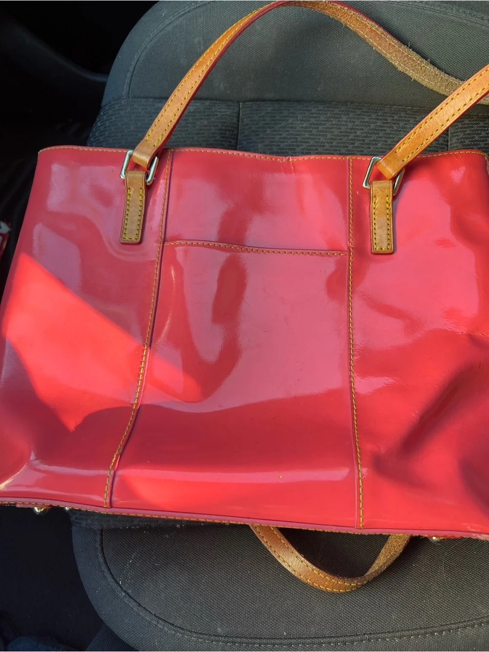 Dooney & Bourke glossy red